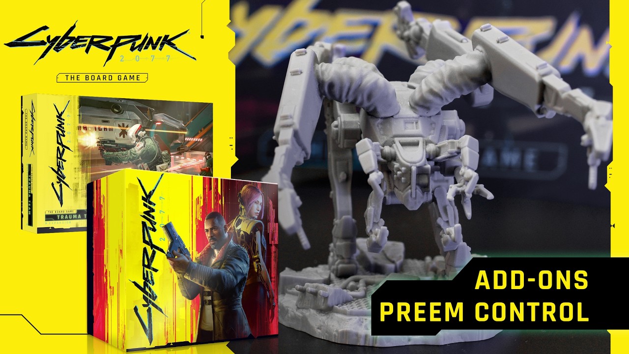 Cyberpunk 2077 &ndash; The Board Game Pre-Production Phantom Liberty and Trauma Team Miniatures