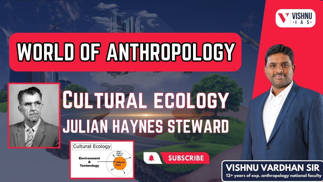 Cultural ecology - Julian Haynes Steward by Vishnu Sir | UPSC World of Anthropology
