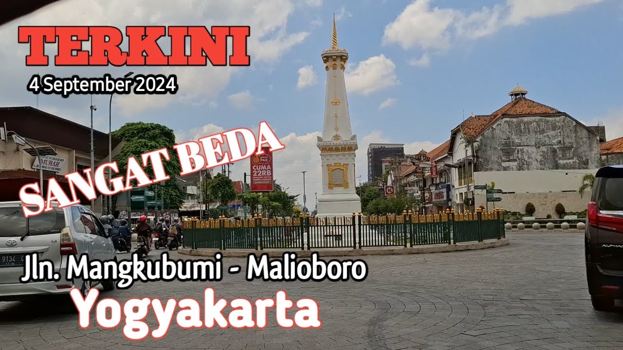SUASANA MALIOBORO YOGYAKARTA SIANG HARI SANGAT NYAMAN
