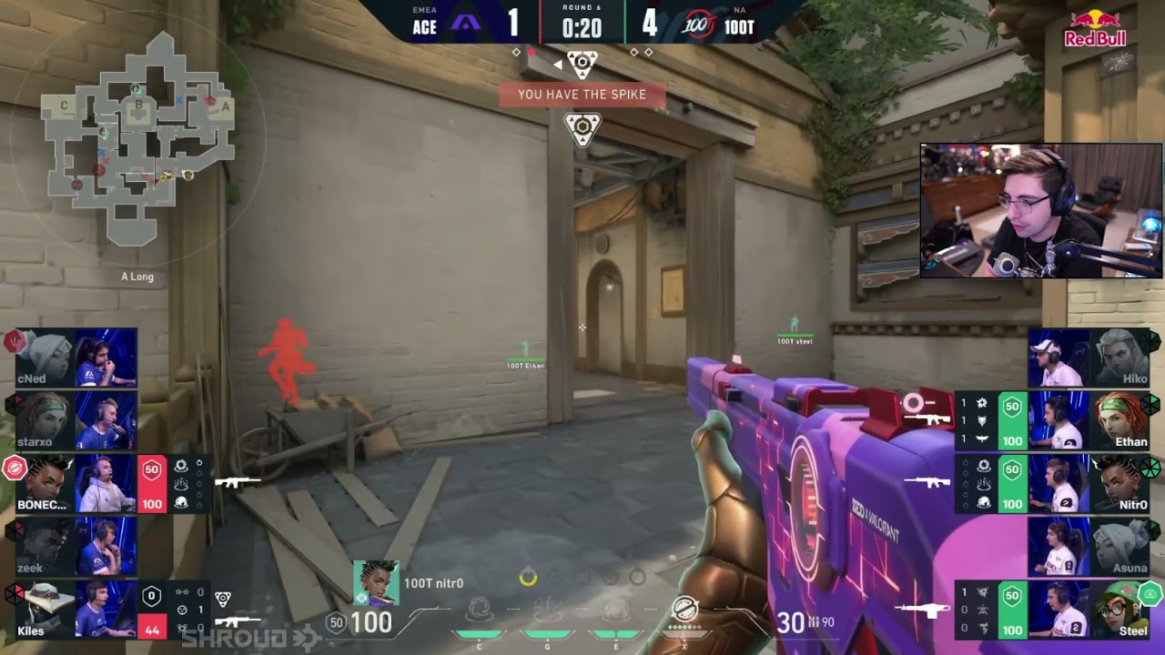 Shroud : chill no no stop.. take it easy asunaa -100T VS ACEND