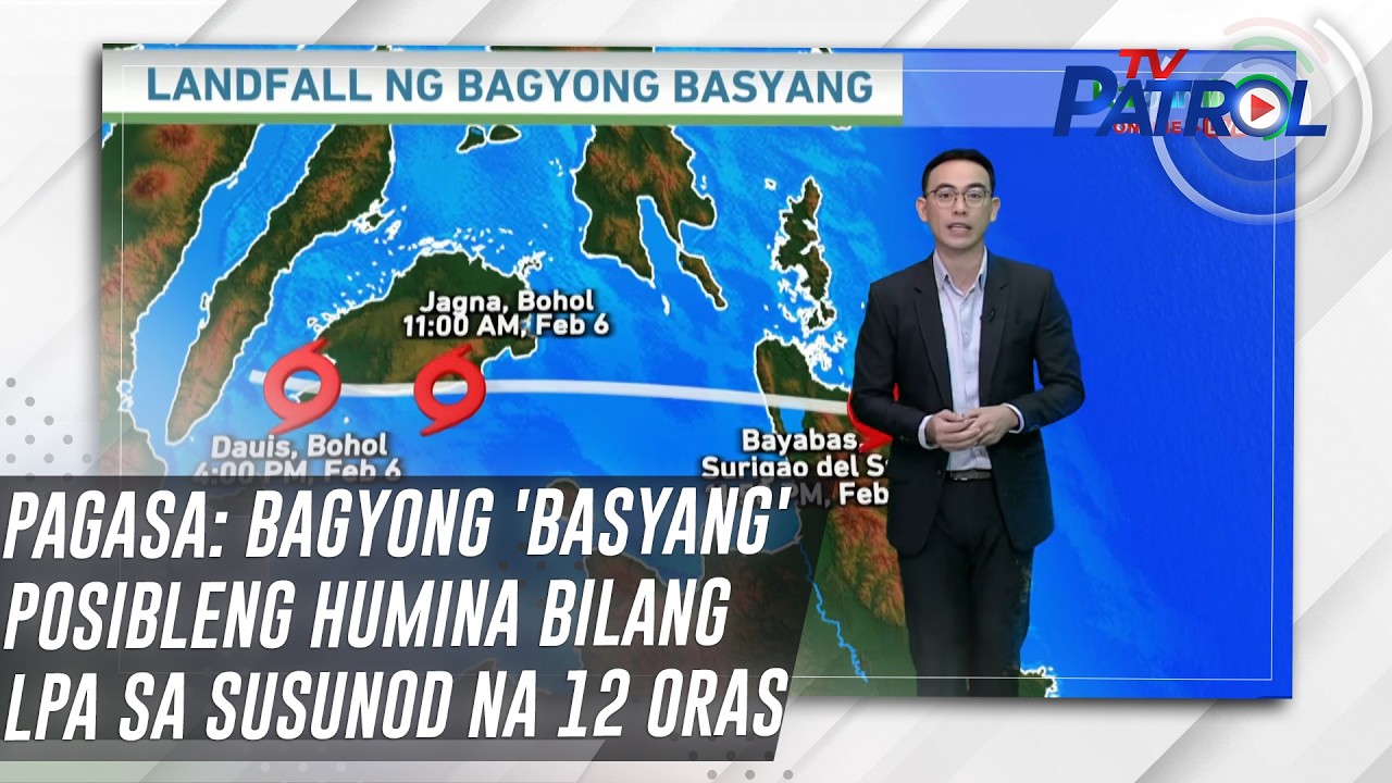PAGASA: Bagyong 'Basyang' posibleng humina bilang LPA sa susunod na 12 oras | TV Patrol
