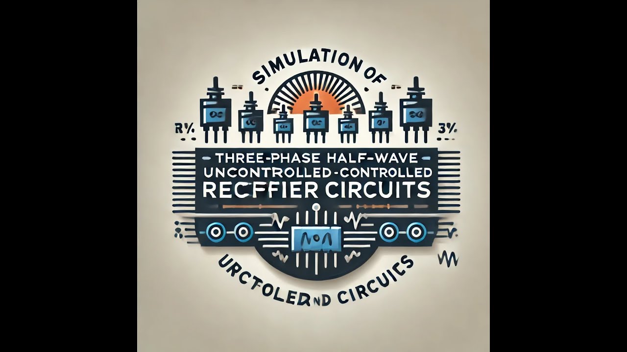 Simulation of three phase half wave Uncontrolled and controlled rectifier circuits