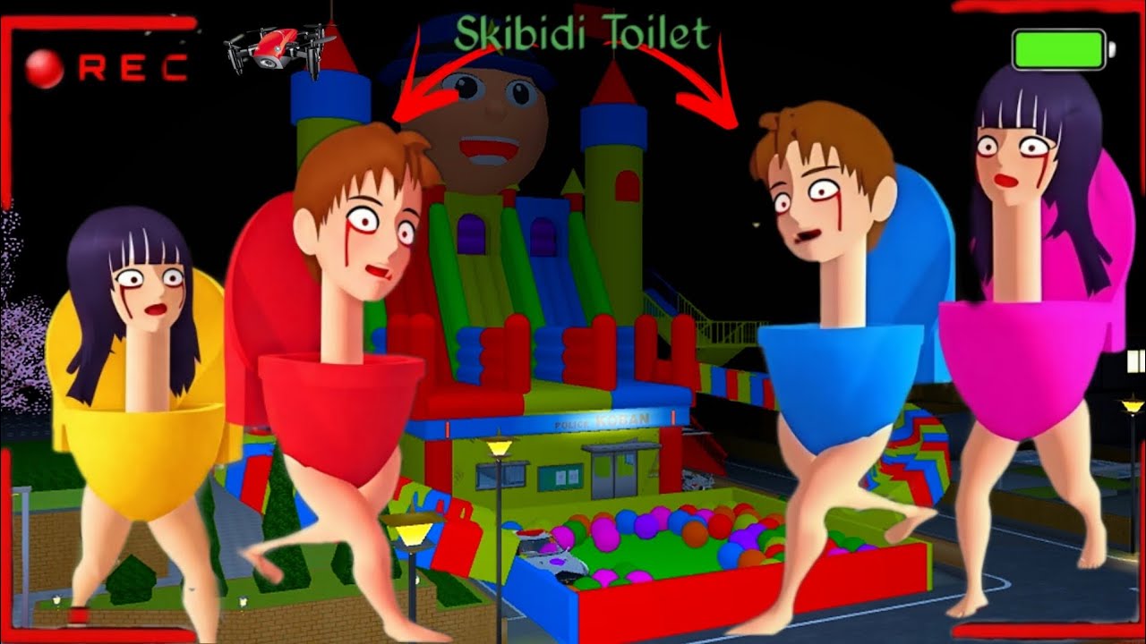 Yuta Mio P@nicked CCTV Recorded a  Monster SKIBIDI TOILET Di Koban (4x) 😱| SAKURA School Simulator