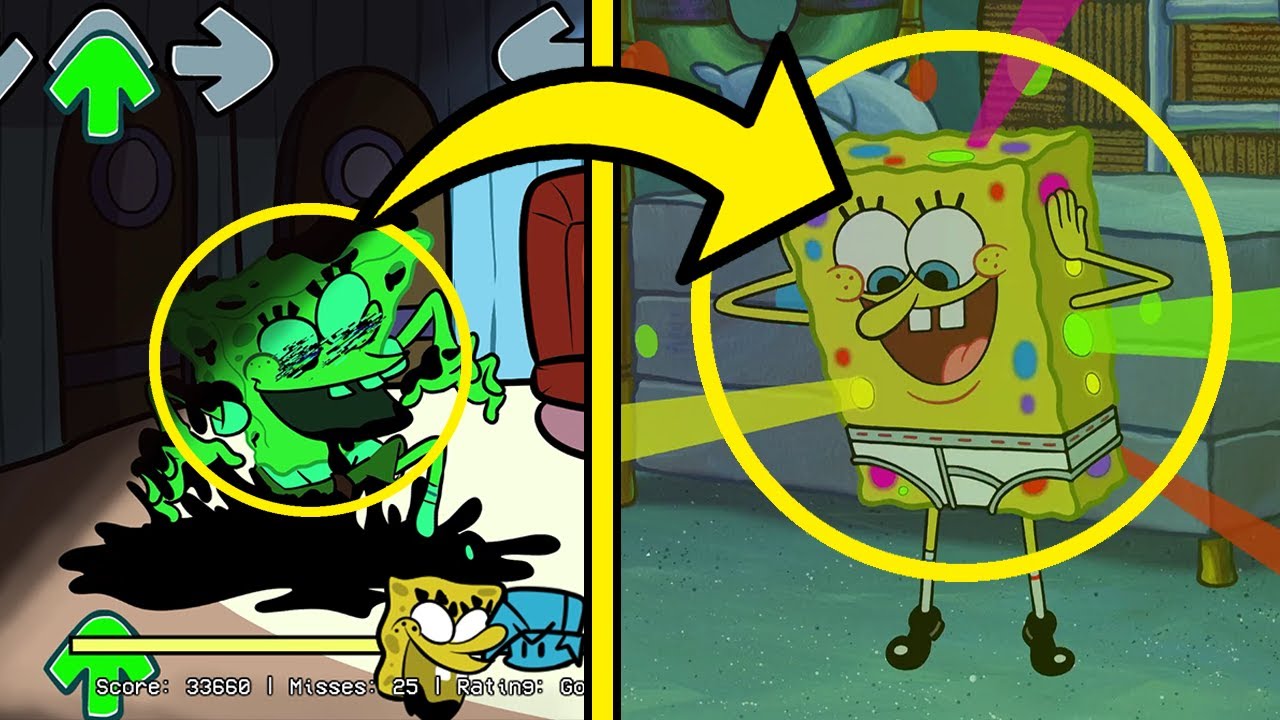 References in FNF Pibby Mods | Corrupted SpongeBob VS Pibby | Learning with Pibby
