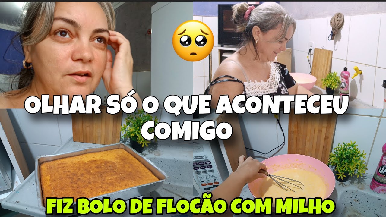 ✨ Olhar só o que  ACONTECEU comigo 🥺 FIZ RECEITA DE CUSCUZ E BOLO DE FLOCÃO super delicioso 😋