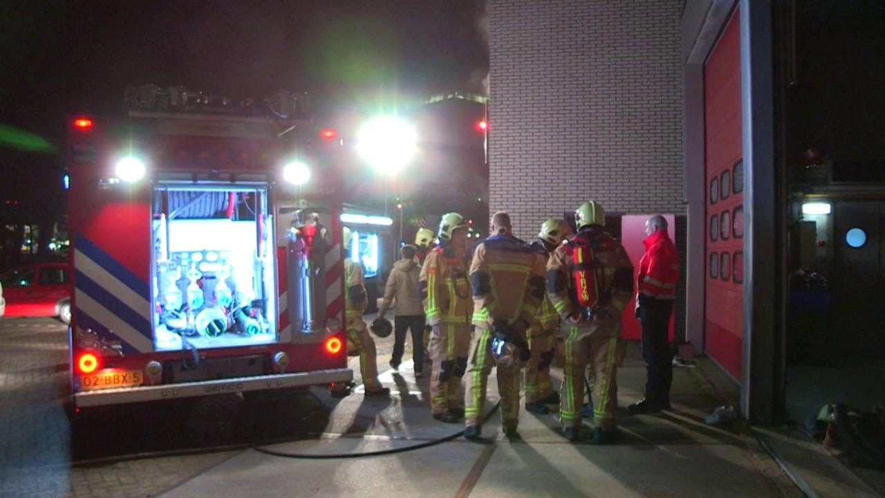 Brand in brandweerkazerne Zaandam