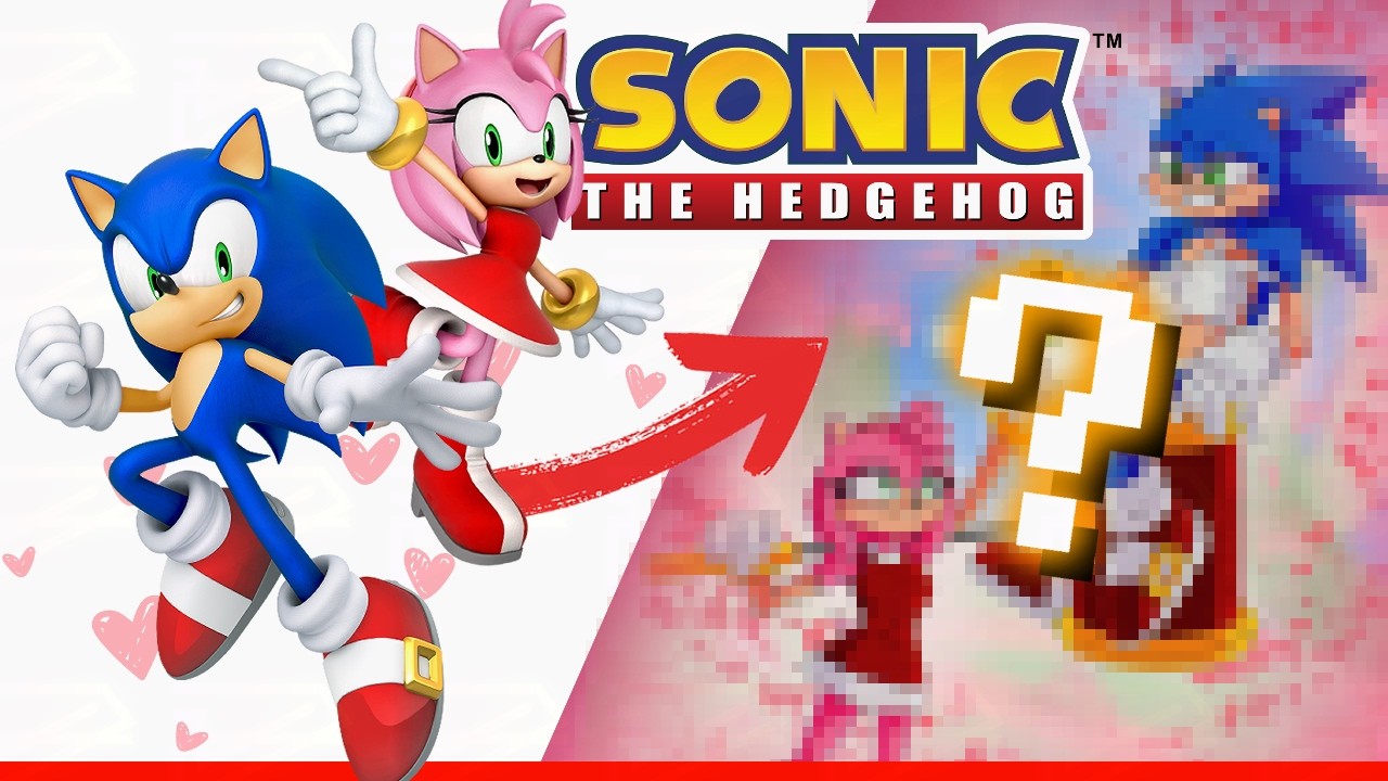 I drew Sonic and Amy because Valentine's Day