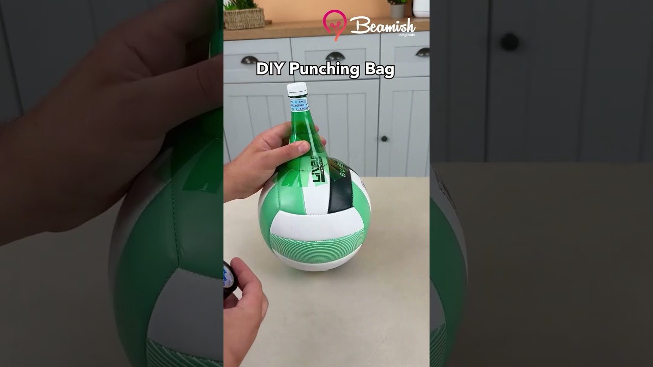 DIY Punching Bag 🥊 #diy #punching #easy #homemade