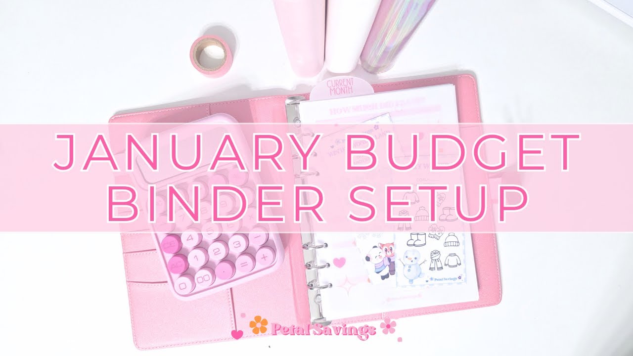 January 2026 Cash Envelope Budget Binder Setup | Setting Up My Binder for the New Month | Low Income