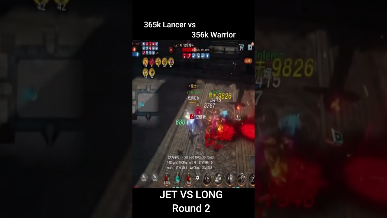 MIR4 One vs One Duel Part 2 ~ JetFighter vs Brother Long 365k PS Lancer vs 356k Warrior
