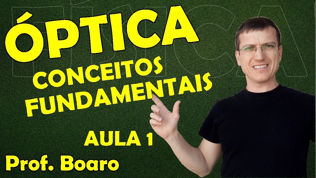 ÓPTICA GEOMÉTRICA - CONCEITOS FUNDAMENTAIS - Aula 1 - Prof.  Boaro