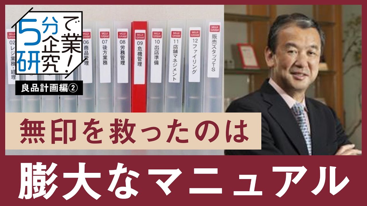【5分で企業研究】無印良品V字回復の立役者、松井忠三氏の仕組みづくり