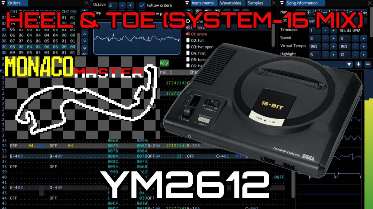 [Furnace] Monaco Master Heel & Toe (System-16 Mix) MegaDrive Remix [YM2612]