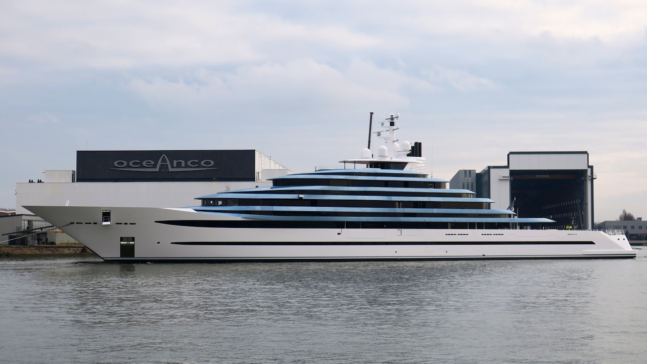 Oceanco launched Holland&rsquo;s largest yacht today: the 110.1m/ 360&rsquo;11&rdquo; Y714 / Project Jubliee