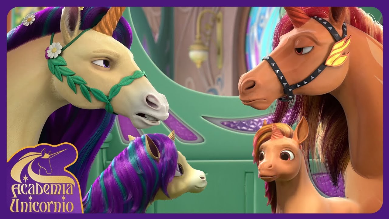 Veja Cinder e Leaf como beb&ecirc;s unic&oacute;rnios | Academia Unicornio | Desenhos animados para crian&ccedil;as