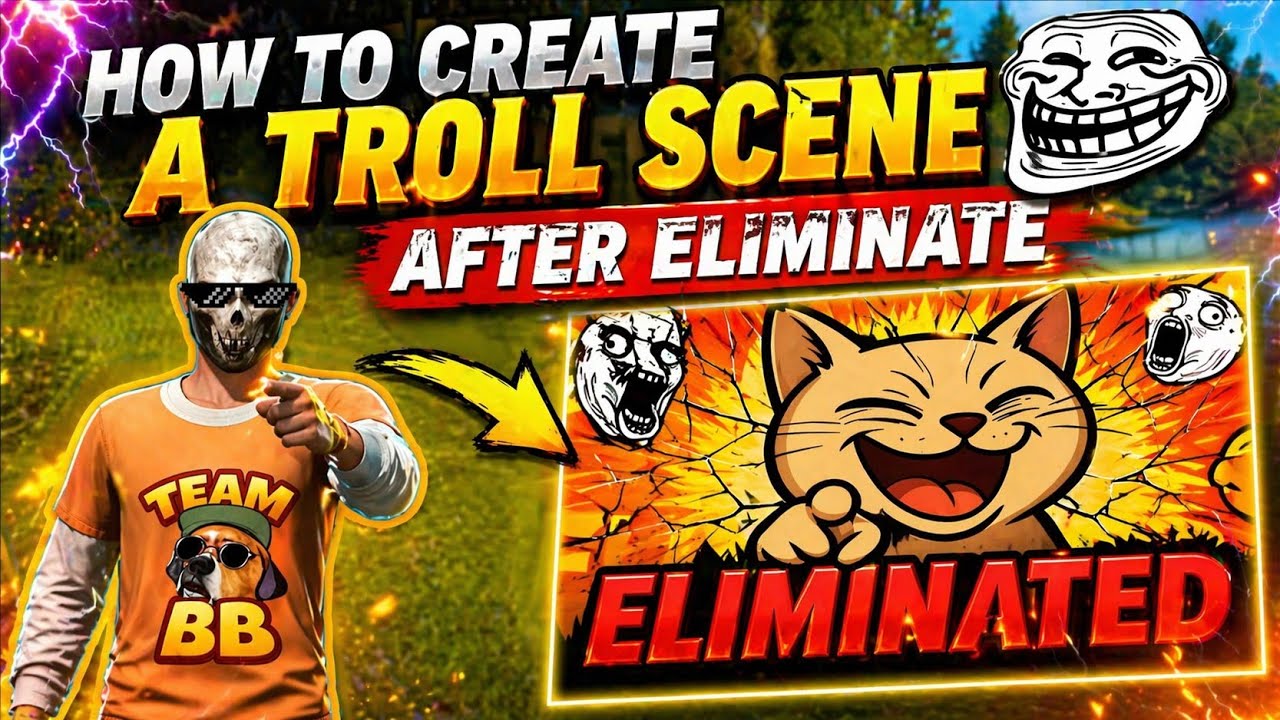 HOW TO CREATE A TROLL SCENE AFTER ELIMINATE IN FREE FIRE CRAFTLAND 🤣🔥