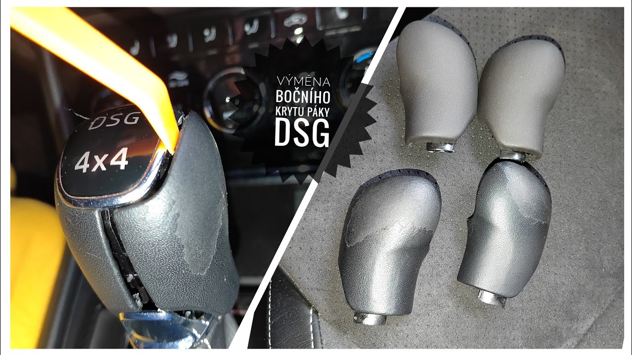 Výměna bočního krytu páky DSG Škoda Superb 3 / DSG Gear Shift Slot Skoda Superb3