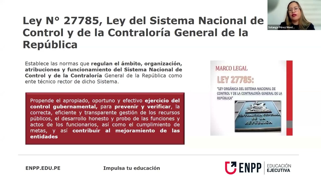 MARCO CONCEPTUAL Y NORMATIVO DEL SISTEMA NACIONAL DE CONTROL – SNC Y CONTROL GUBERNAMENTAL