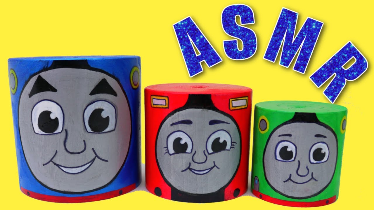 ASMR Thomas and Friends Train Satisfying Unboxing Review ❤️#asmr #thomas #keretaapi #العاب