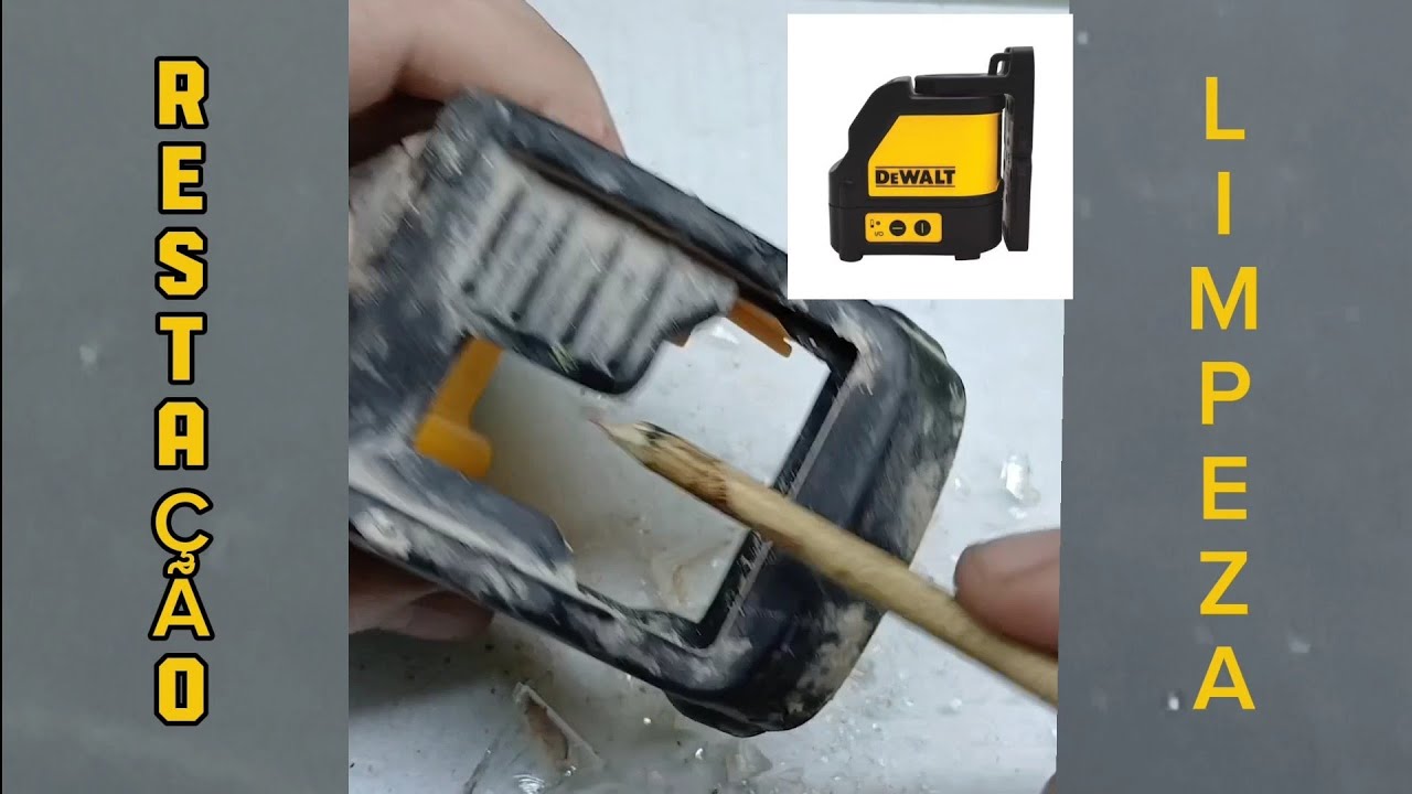 NÍVEL A LASER DEWALT DW088  - RESTAURAÇÃO  - LUMPEZA - SEGUNDA PARTE