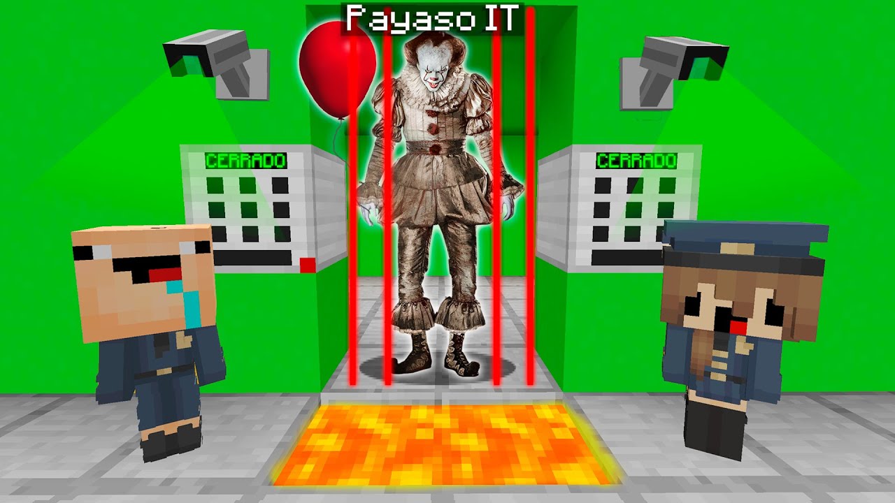 ¡BEBE NOOBSI ENCERRÓ A EL PAYASO IT EN LA PRISIÓN NOOB! 🤡👮🏻  | CÁRCEL BEBE NOOBSI MINECRAFT TROLL!