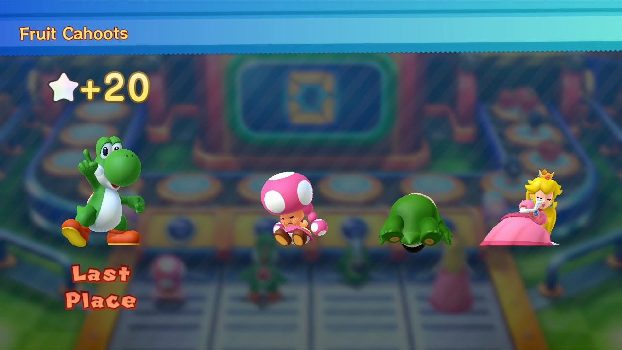 Mario Party 10 Mario Party #337 Toadette vs Yoshi vs Spike vs Peach Haunted Trail Master Difficulty