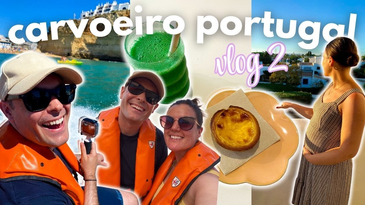 PORTUGAL VLOG 2! Cave Boat Tour To Benagil Cave & Relaxing On Carvoeiro Beach!