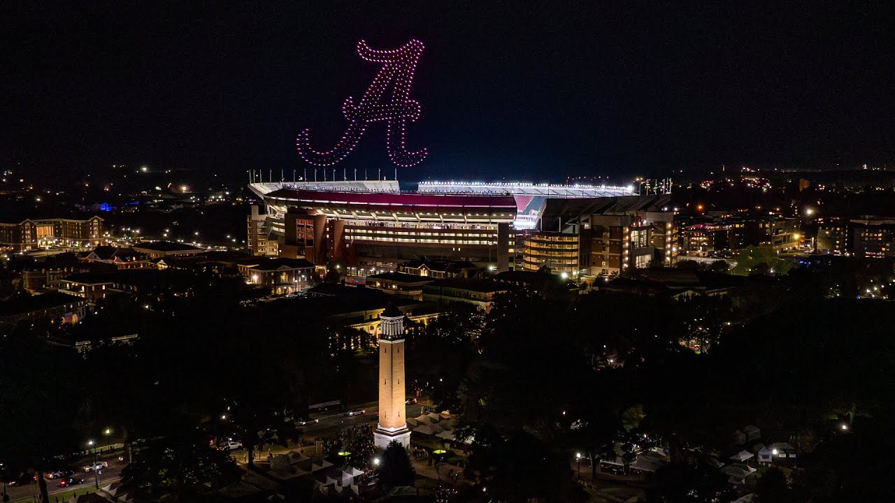 UA Celebrates First Ever Drone Light Show | The University of Alabama