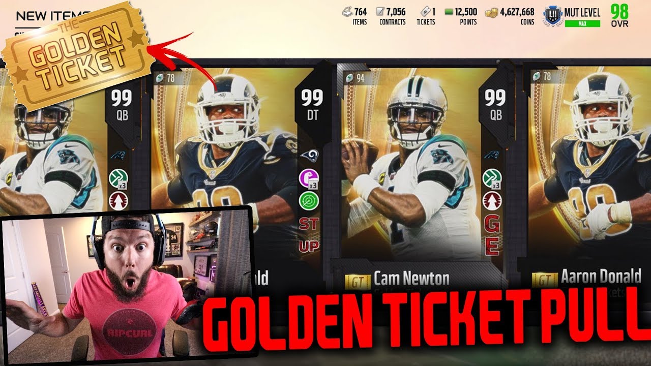 I PULLED A GOLDEN TICKET *OMG *!! MADDEN 18