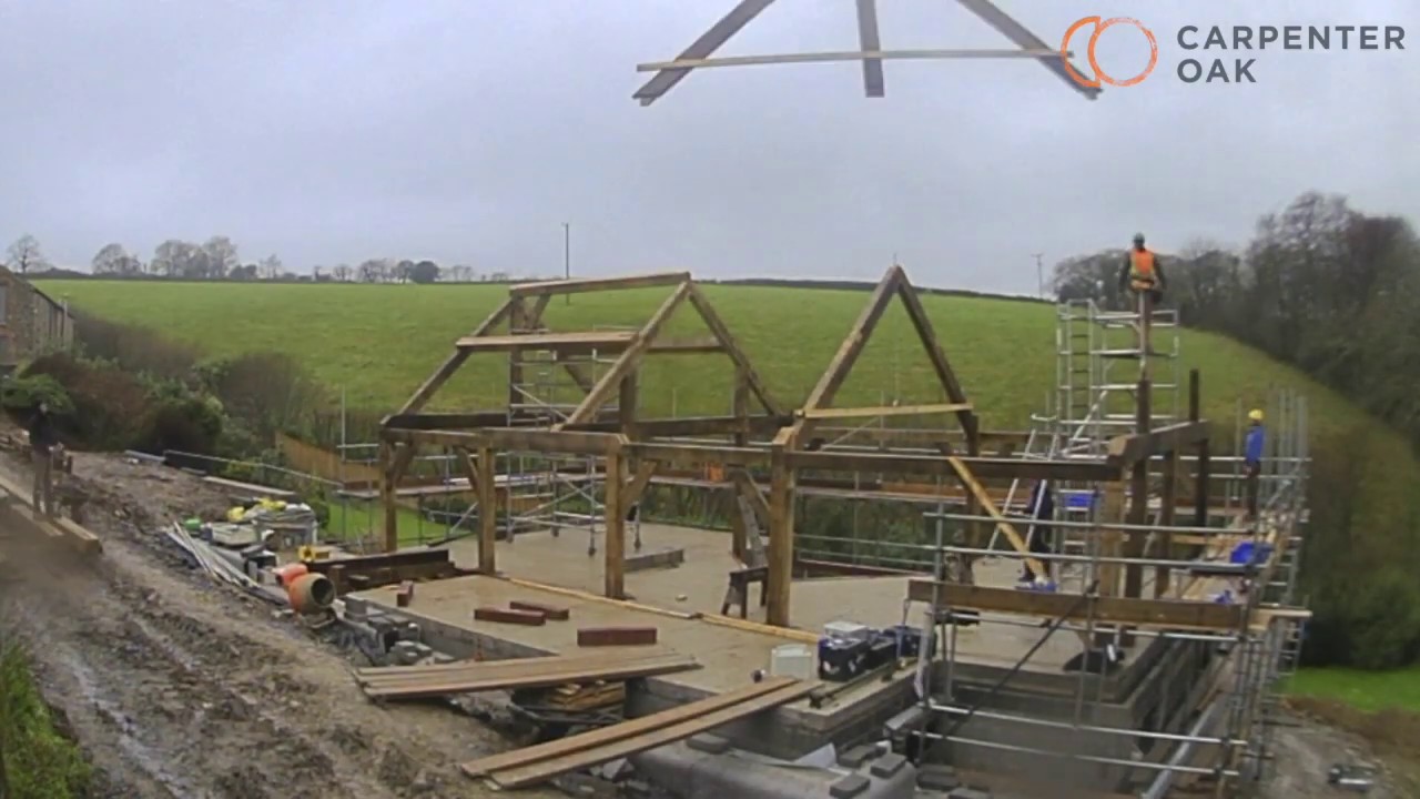 Carpenter Oak Complete Build - Frame raising