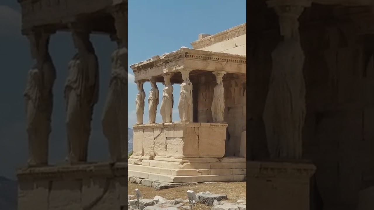 the erechtheion - Acropolis - Athens Greece 08.09.2022.
