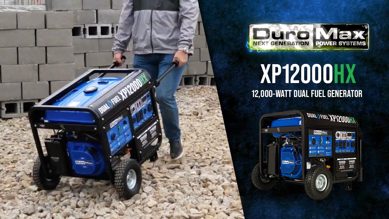 The Perfect Hybrid Power Solution: DuroMax 12,000-Watt Electric Start Dual Fuel Portable Generator