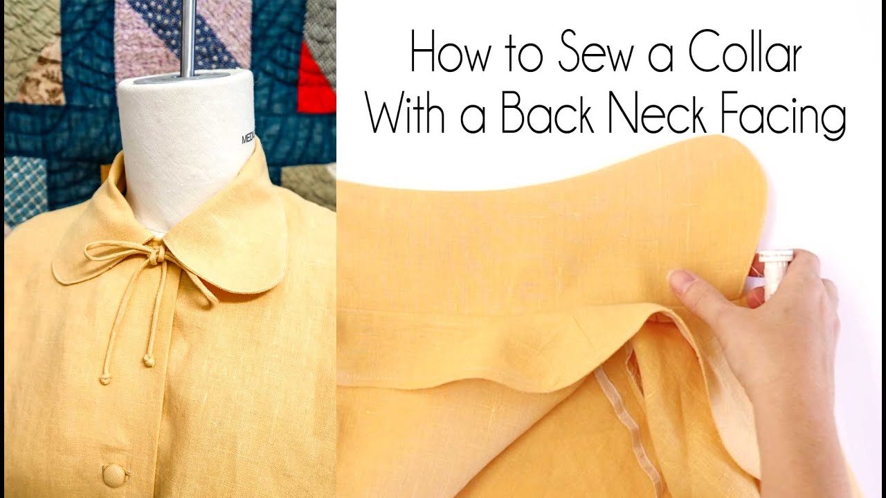 How to Sew a Collar with a Back Neck Facing