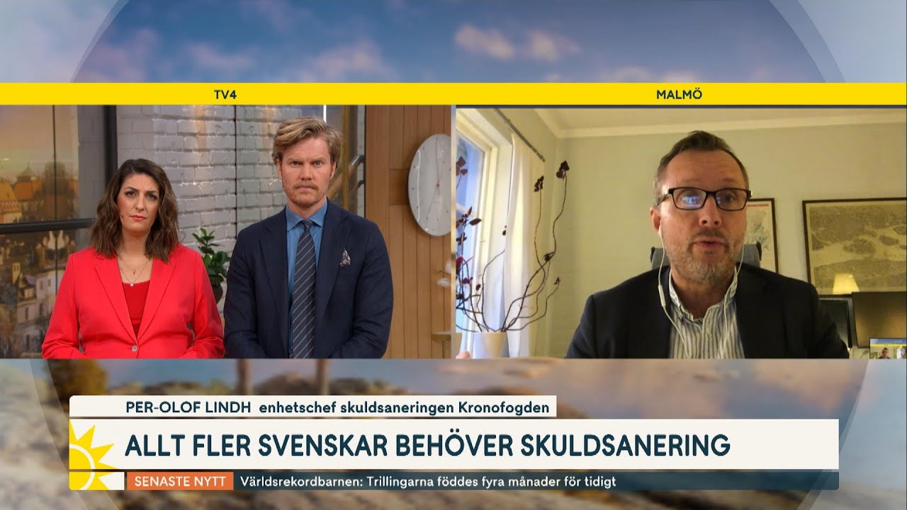 Allt fler behöver skuldsanering – ”Våga prata ekonomi” | Nyhetsmorgon | TV4 & TV4 Play