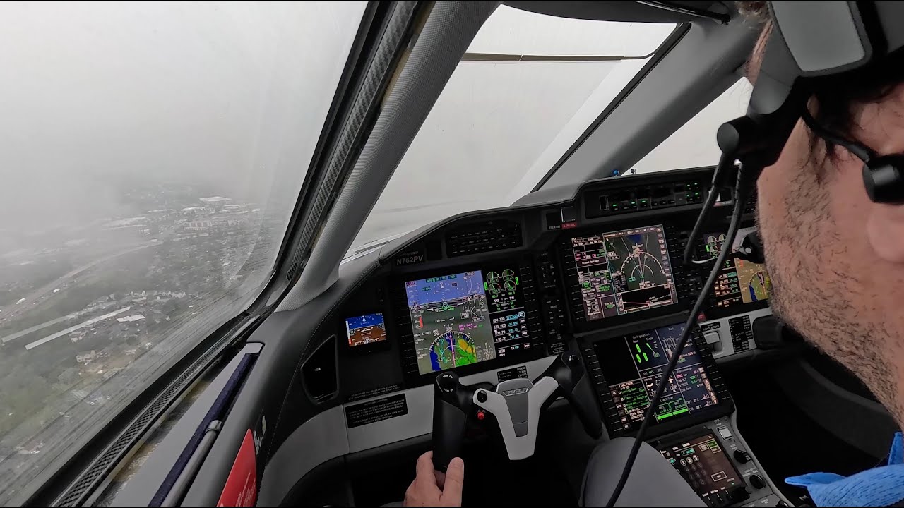 Pilatus PC-24 | KRNT RNAV 34: снижение до минимума | Один пилот