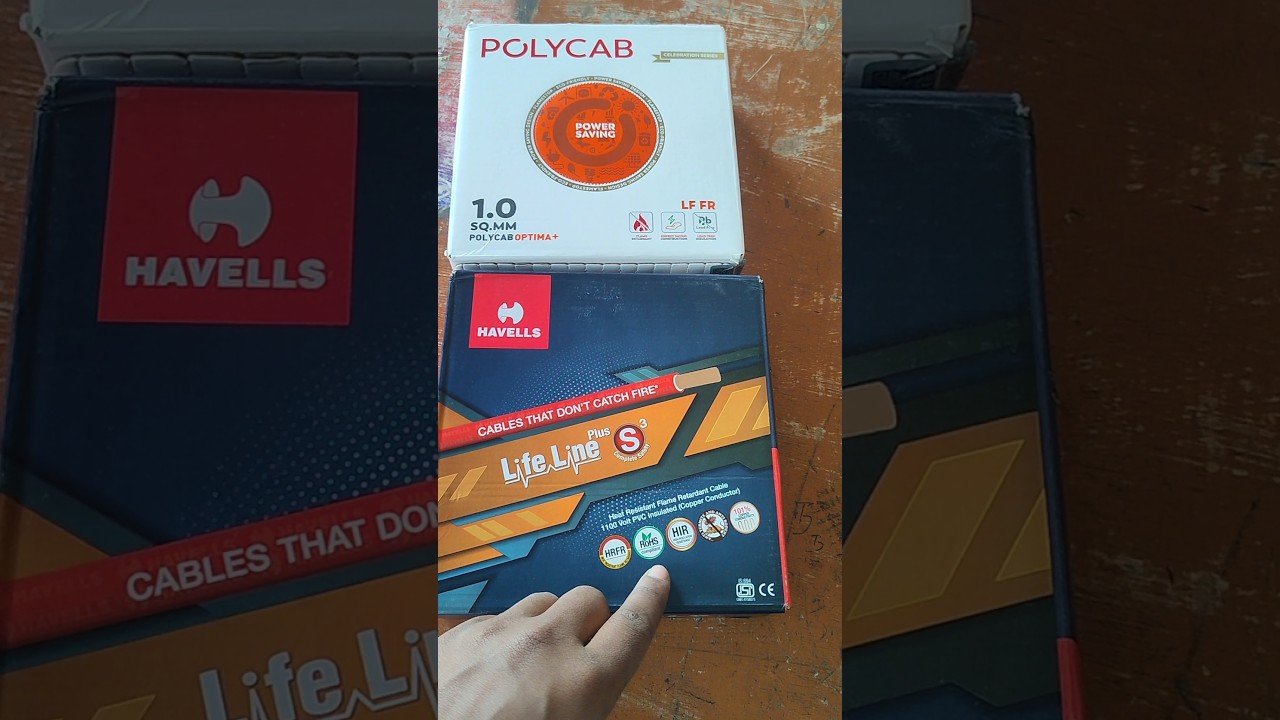 Havells Life line wire vs Polycab wire, For home wiring best wire #vikashelectricals