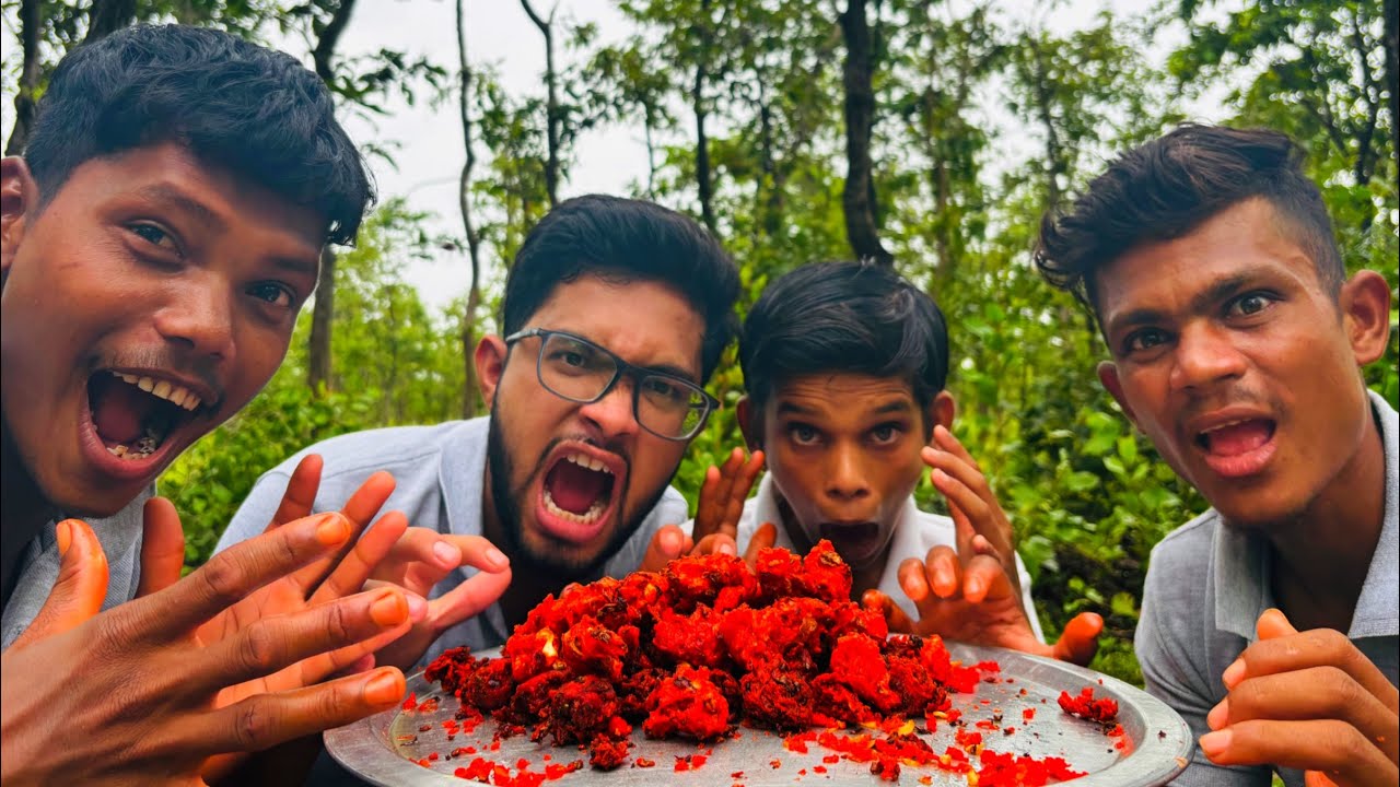 Vidarbha Crazy Boys😜😅💚| Make Tasty मंचूरियन😋| Forest Life Cooking 🌳|#manchurian #cooking #nature 