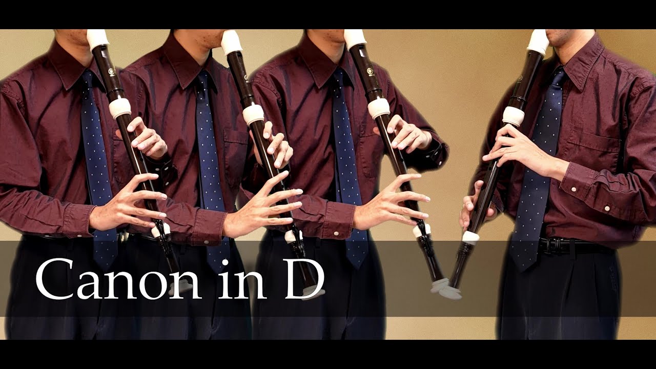 【Canon in D】 Tenor Recorder Quartet