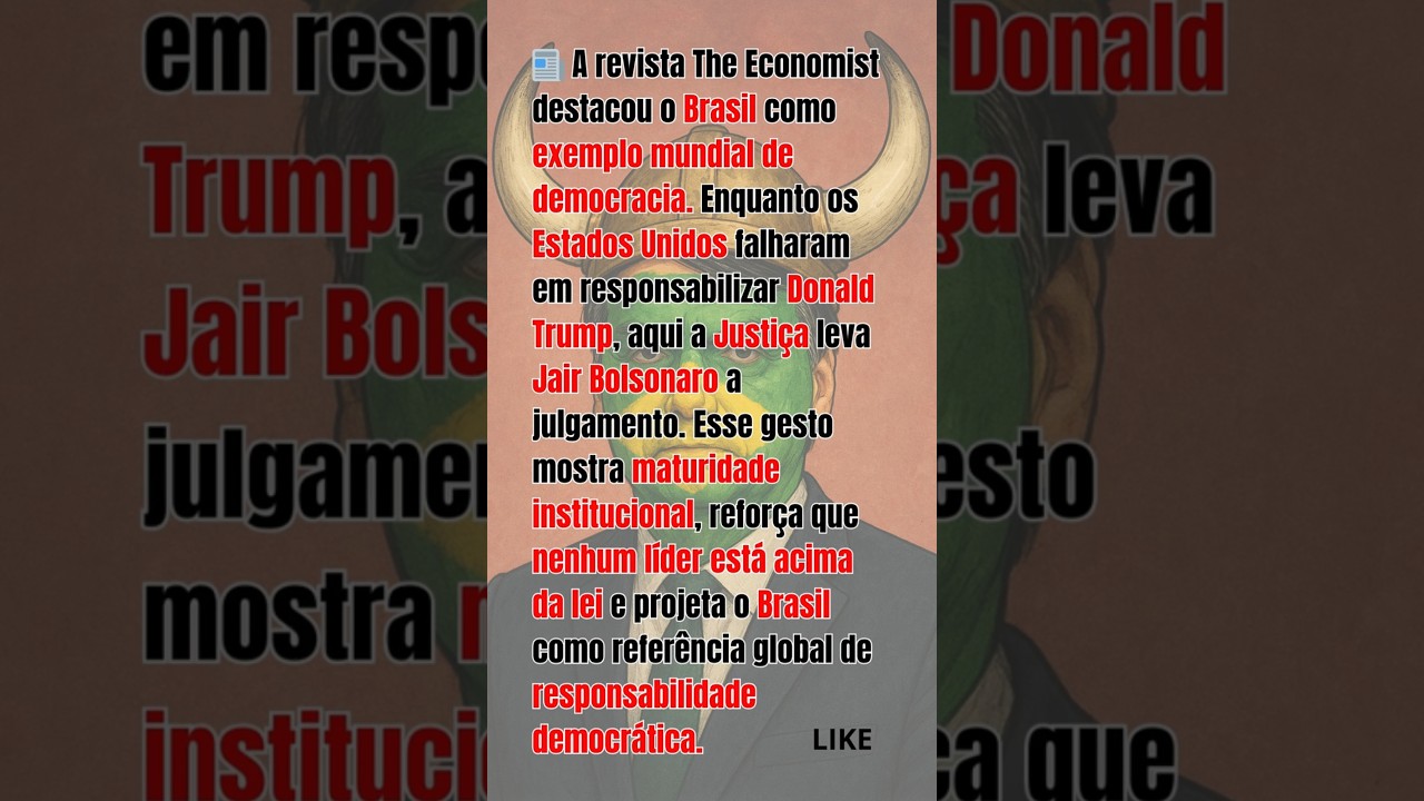 📰 A revista The Economist destacou o Brasil como exemplo mundial