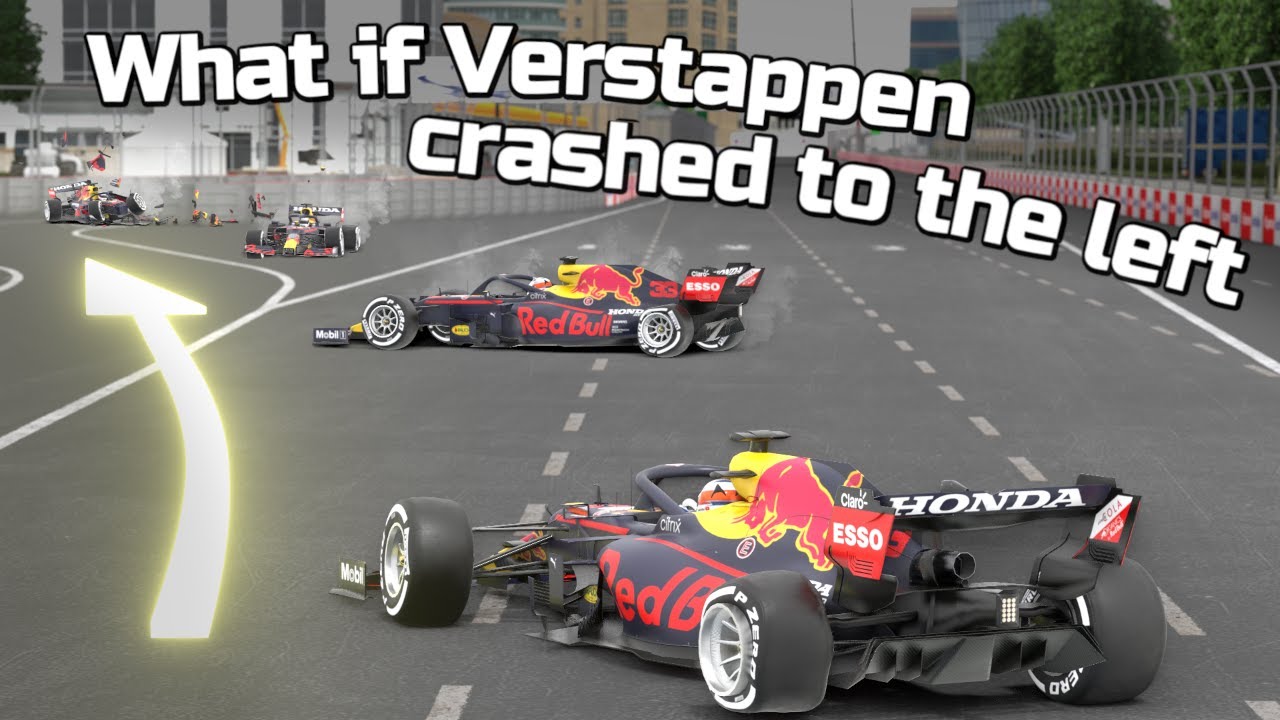 Verstappen 3D Crash Animation - F1 Azerbaijan Grand Prix 2021