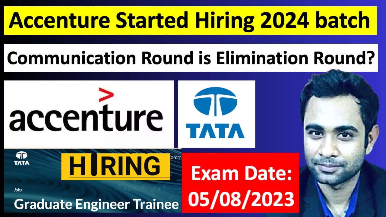 🔴Accenture Hiring 2024 Batch | TATA Hiring |Communication Round- Elimination round ?