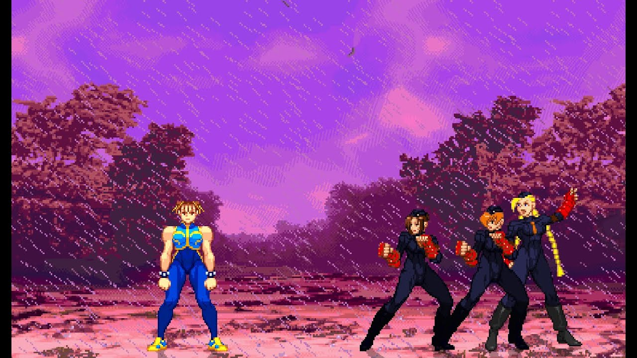 Street Fighter Zero 3 (PotS Style) - Chun-Li vs. Juli, Juni & Cammy