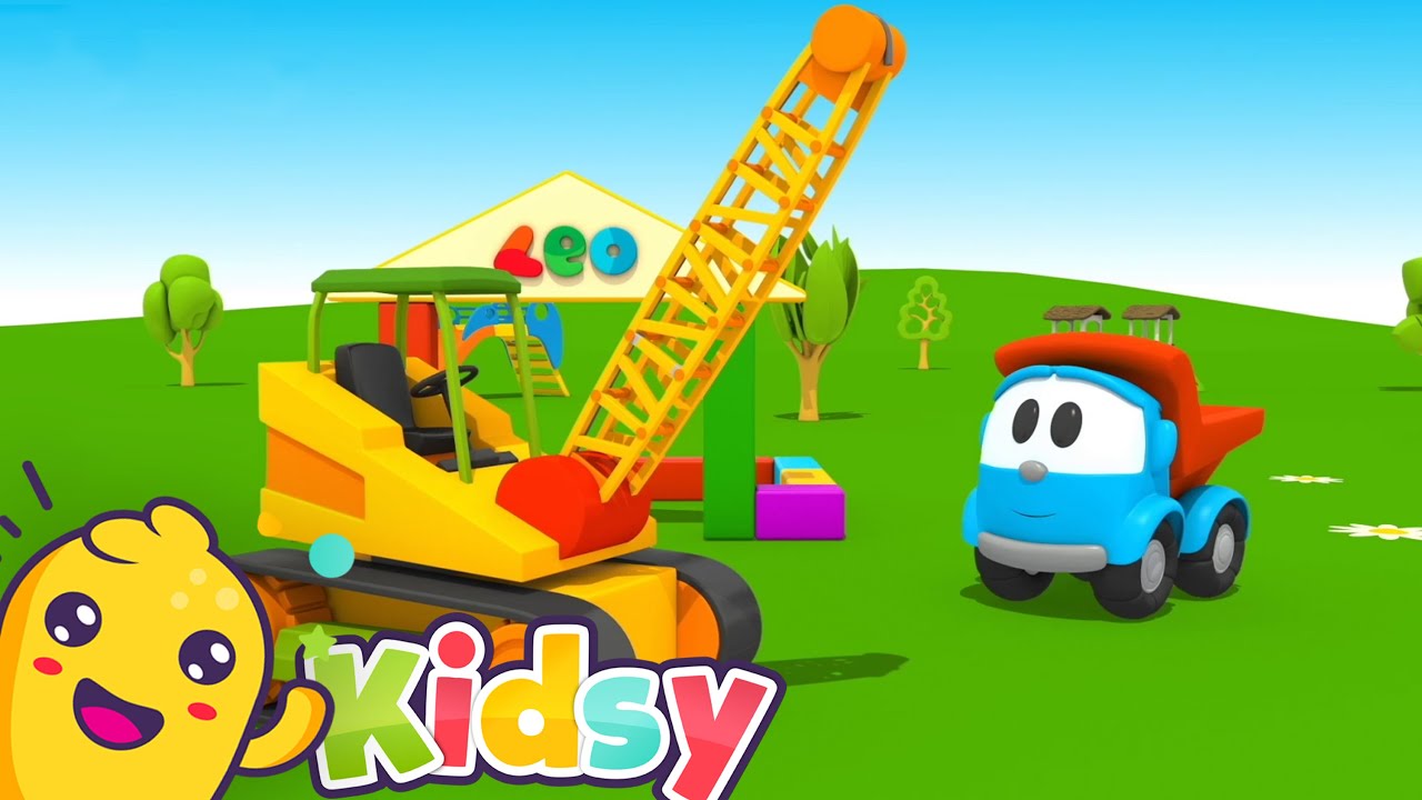 🚛Leo the Curious Truck and the Demolition Truck | Cartoons for KIDS | Kidsy