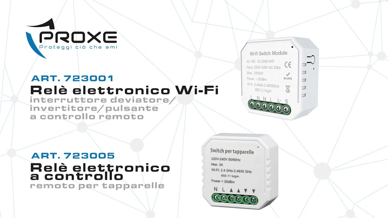 Relè elettronico Wi-Fi interruttore deviatore/invertitore/pulsante a controllo + Tapparelle