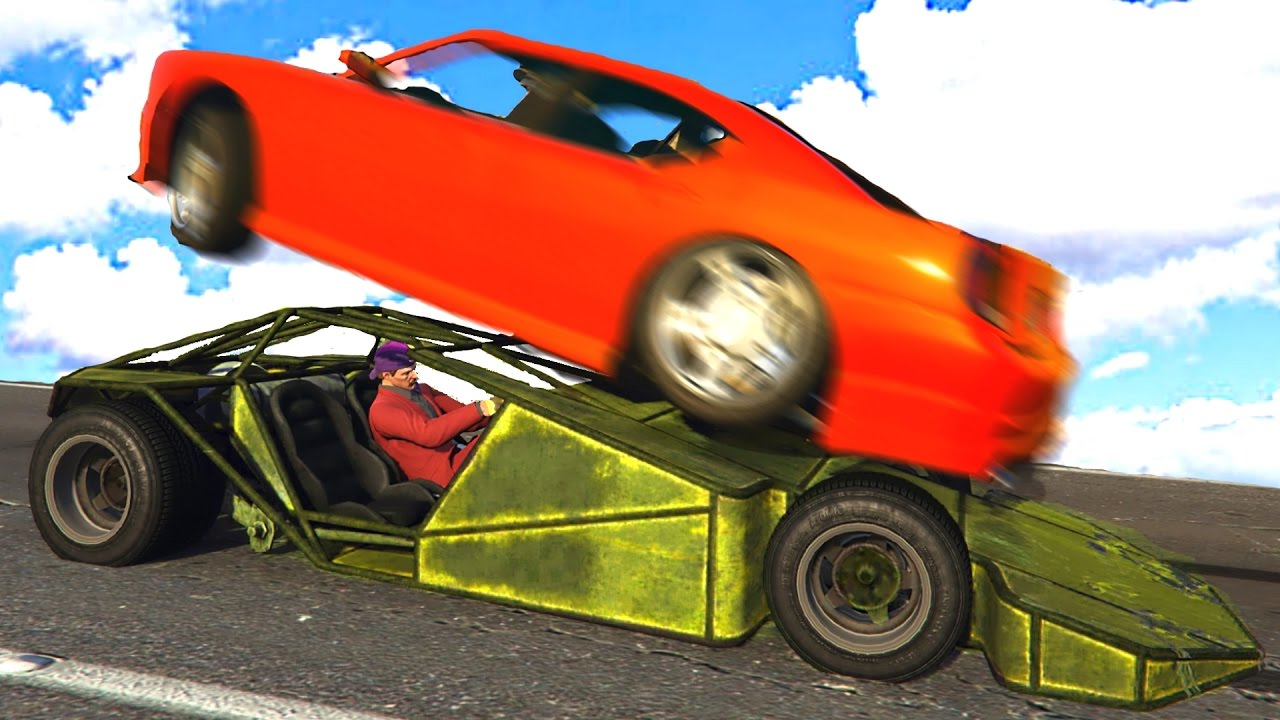 NEW BEST CAR WITH A RAMP! (GTA 5 Funny Moments)