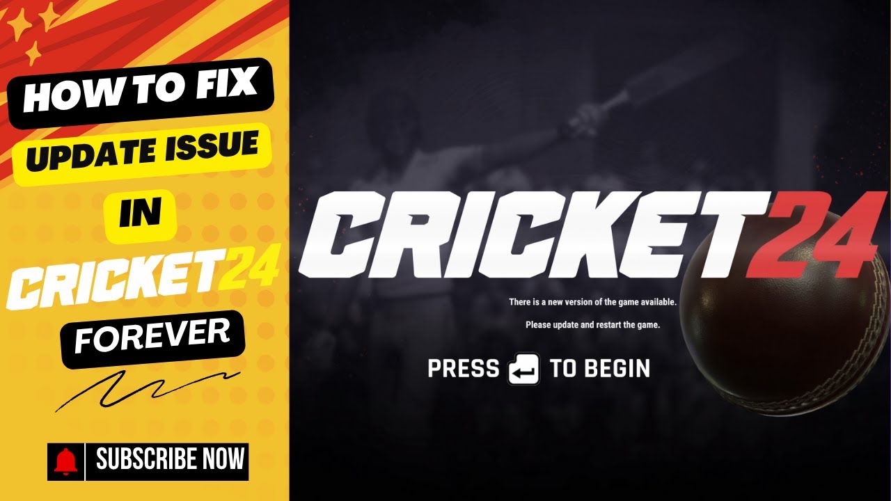 How to Fix Update Issue In Cricket 24  || Fix Update Issue Forever In Cricket 24 ||