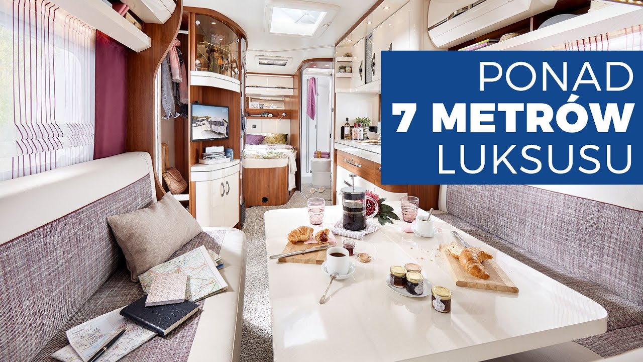 7 metr&oacute;w luksusu na kołach - przyczepa kempingowa Hobby Excellent 540 FU - NOWOŚĆ 2019!