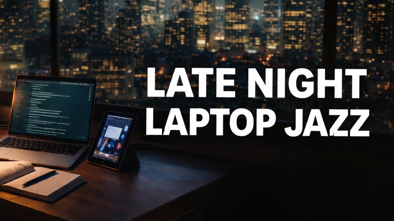 Late Night Laptop Jazz — Smooth Coding & Work Focus Music (1 Hour)