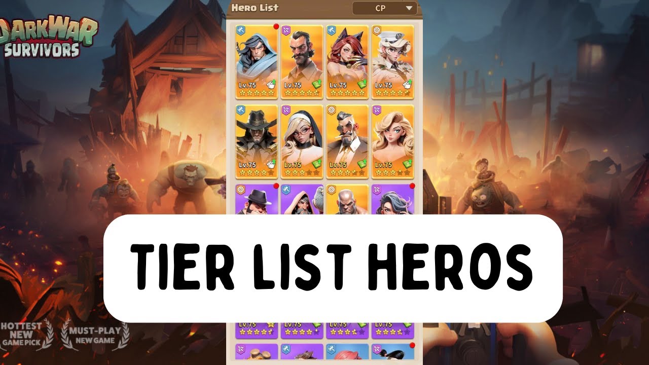 Dark War Survival - TIER LIST HEROS