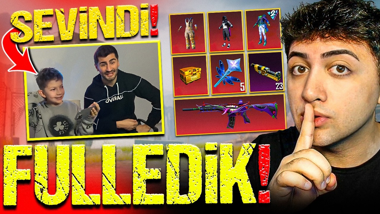 BABASIYLA ANLAŞTIK! EYMEN'İN HESABINI GİZLİCE FULLEDİK! (&Ccedil;OK SEVİNDİ) | PUBG Mobile